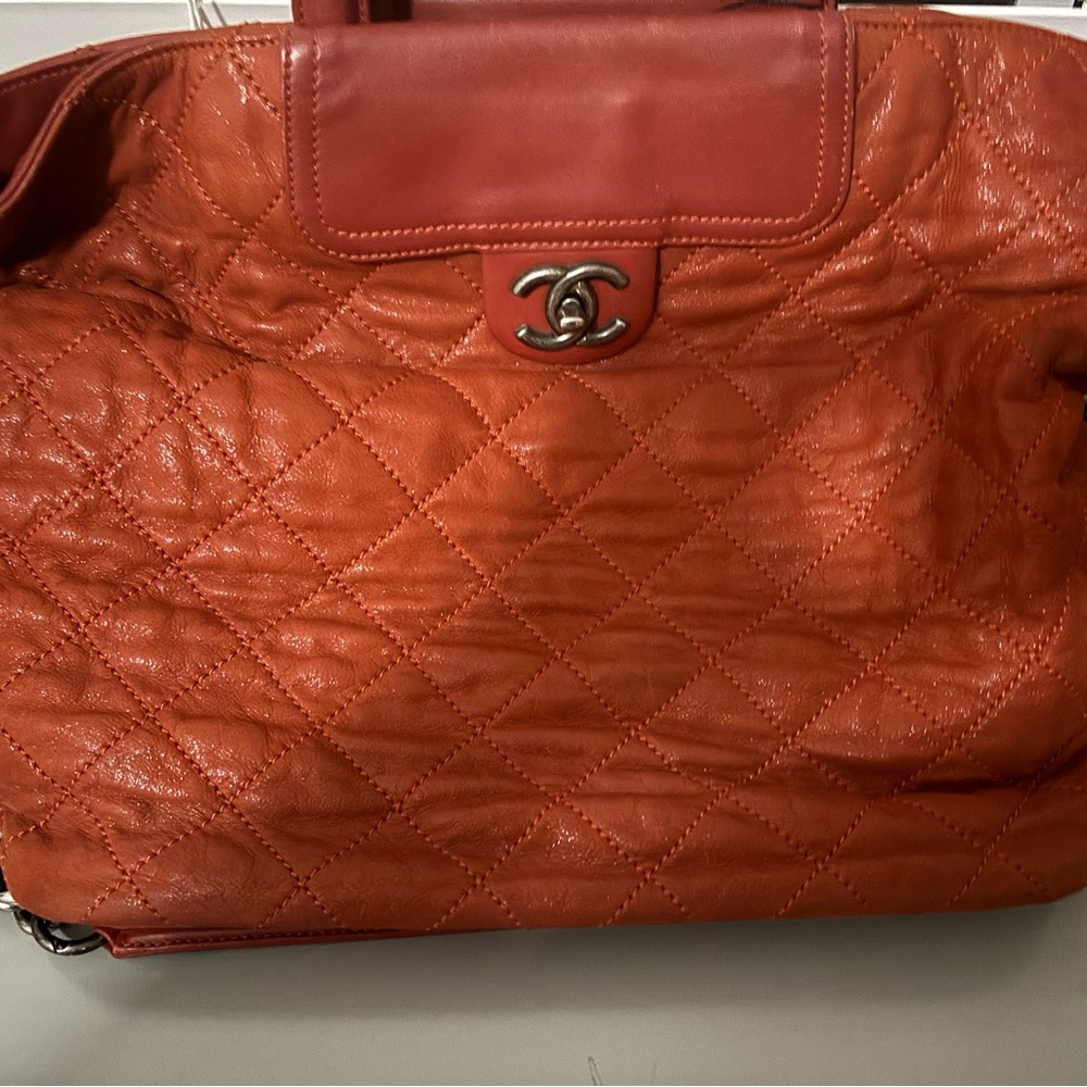 Chanel Burgundy Quilted Shoulder Bag